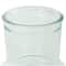 Clear Small Bubble Ribbed Recycled Glass Vase Set